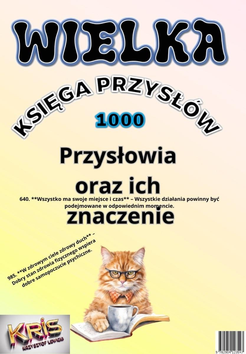 1000 księga przysłów okładka