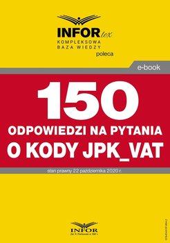 150 odpowiedzi na pytania o kody w JPK_VAT okładka