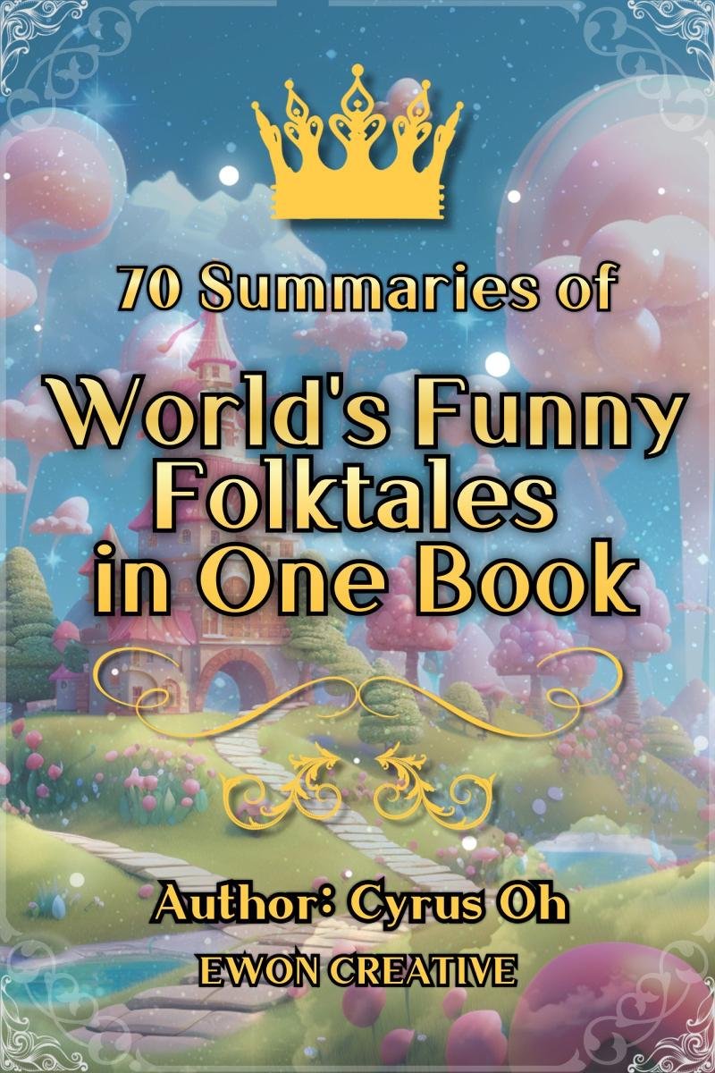 70 summaries of world's funny folktales in one book okładka