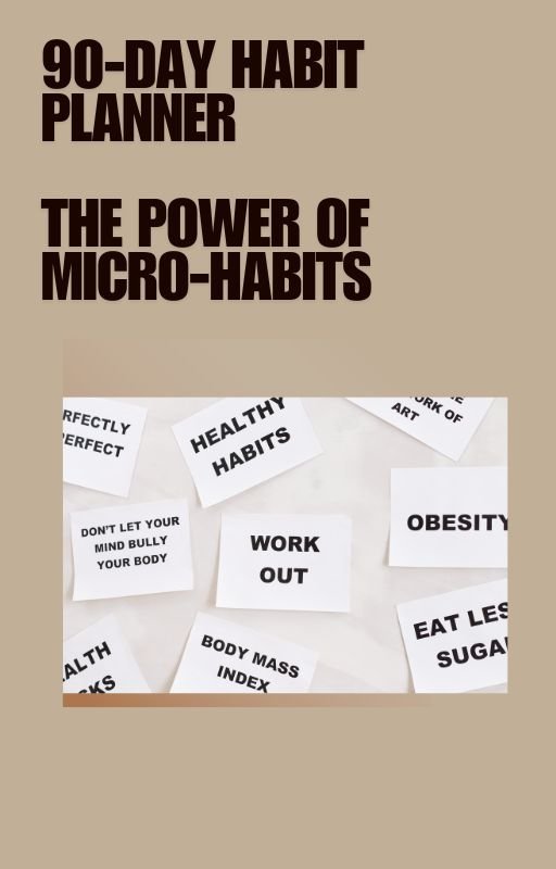 90-Day Habit Planner - The Power of Micro-Habits okładka