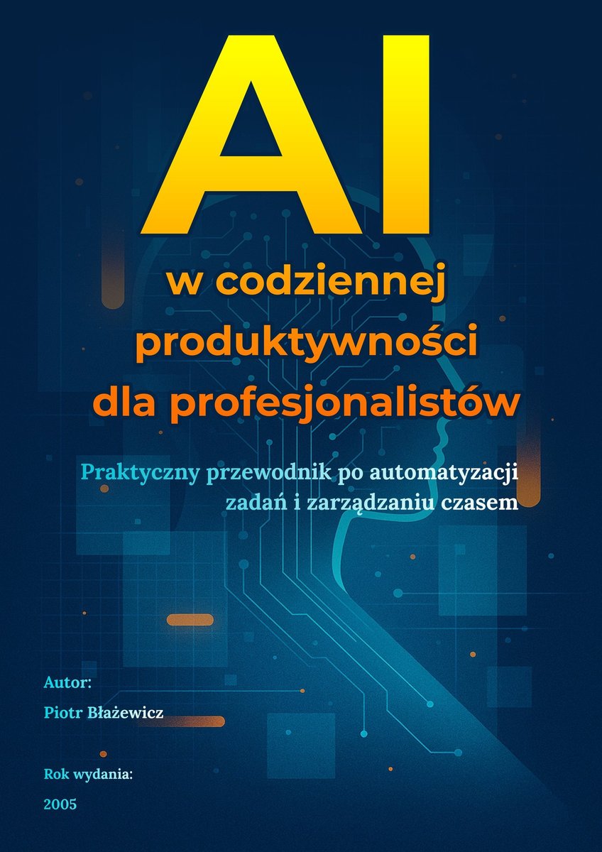 AI w codziennej produktywności dla profesjonalistów okładka