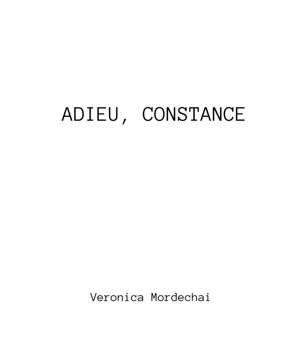 Adieu, Constance okładka