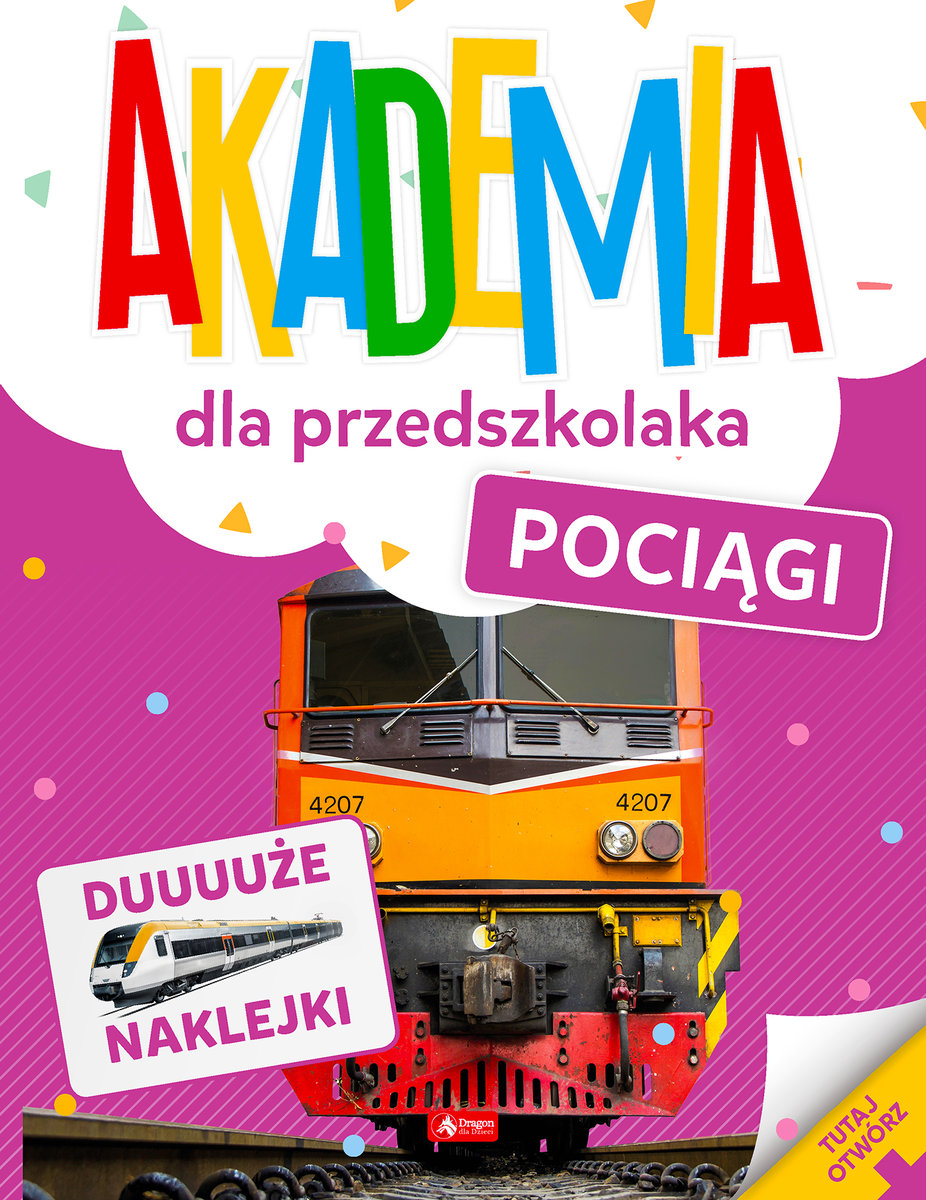 Akademia dla przedszkolaka. Pociągi okładka