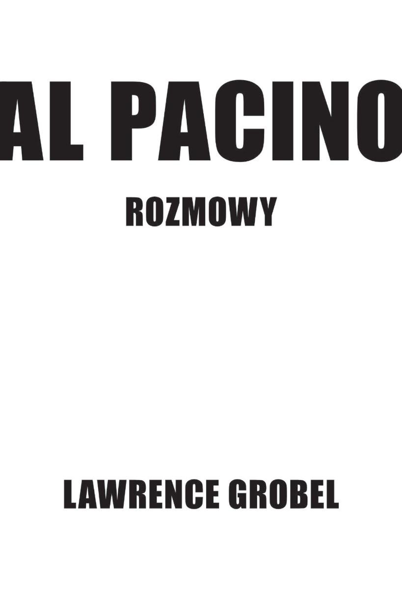 Al Pacino. Rozmowy okładka