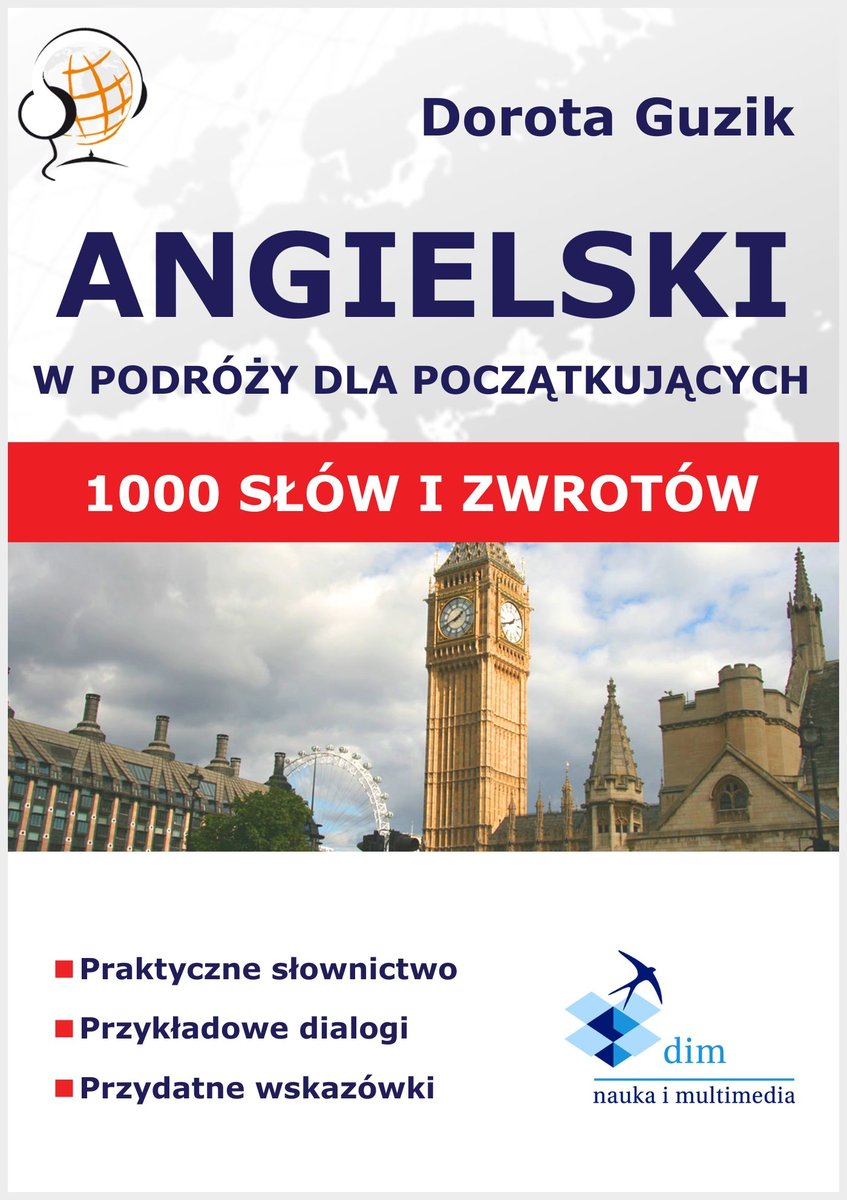Angielski w podróży dla początkujących. 1000 podstawowych słów i zwrotów okładka