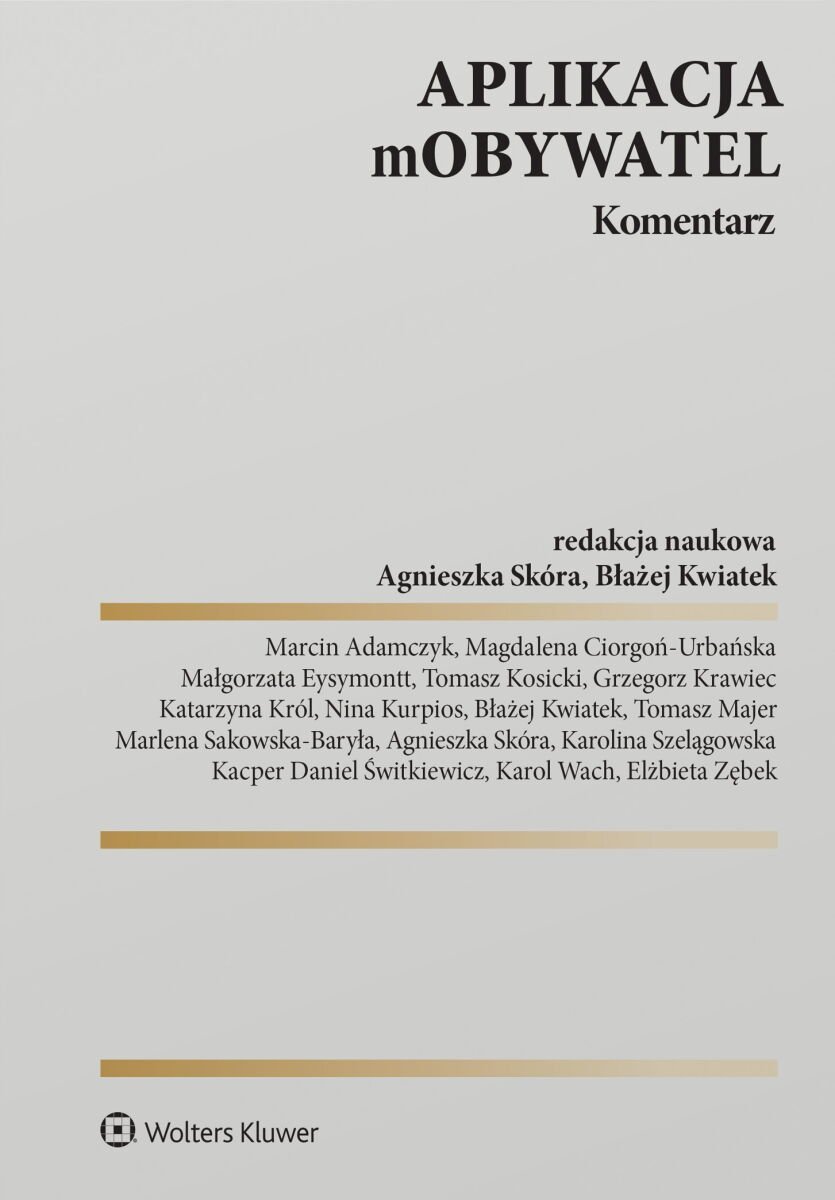 Aplikacja mObywatel. Komentarz okładka