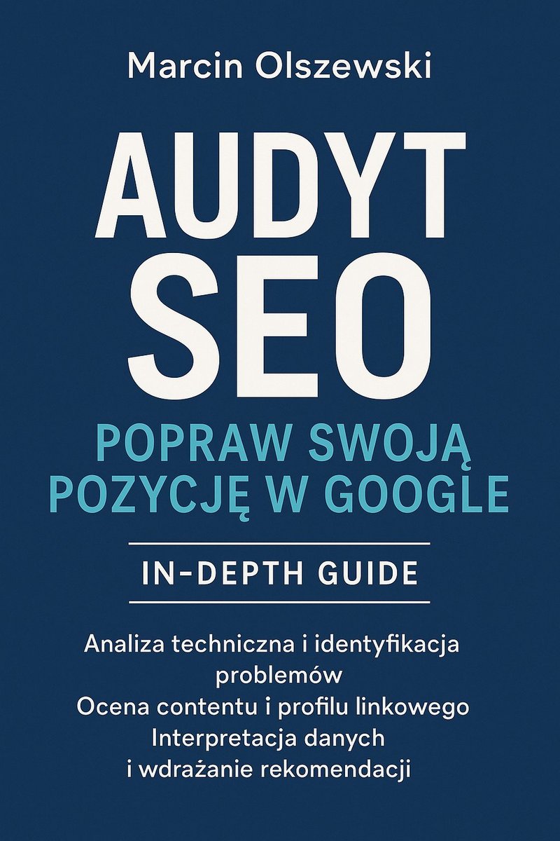 Audyt SEO – Popraw swoją pozycję w Google okładka