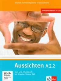 Aussichten A2.2 kurs-und arbeitsbuch + CD + DVD okładka