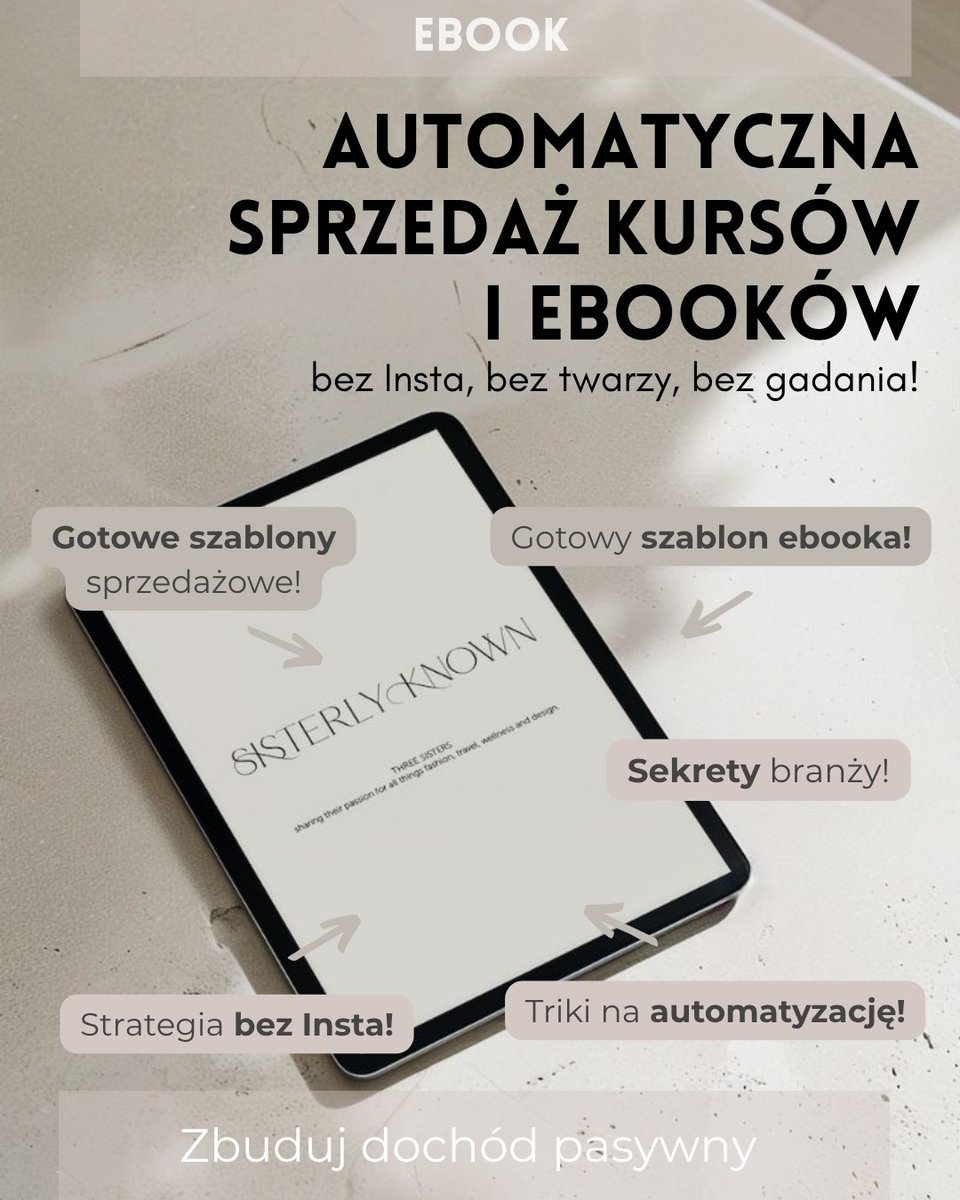 Automatyczna sprzedaż kursów i ebooków bez insta, bez twarzy, bez gadania! okładka