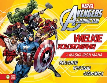 Avengers Zjednoczeni. Wielkie kolorowanki + maska Iron Mana okładka