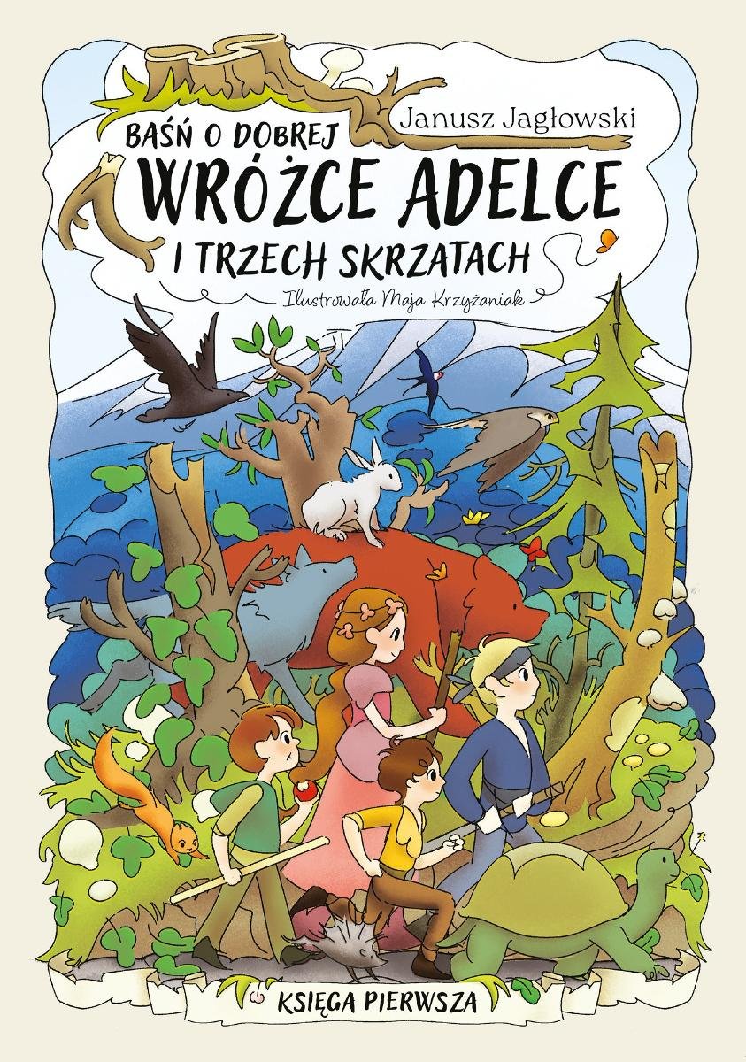 Baśń o dobrej wróżce Adelce i trzech skrzatach - ebook PDF okładka