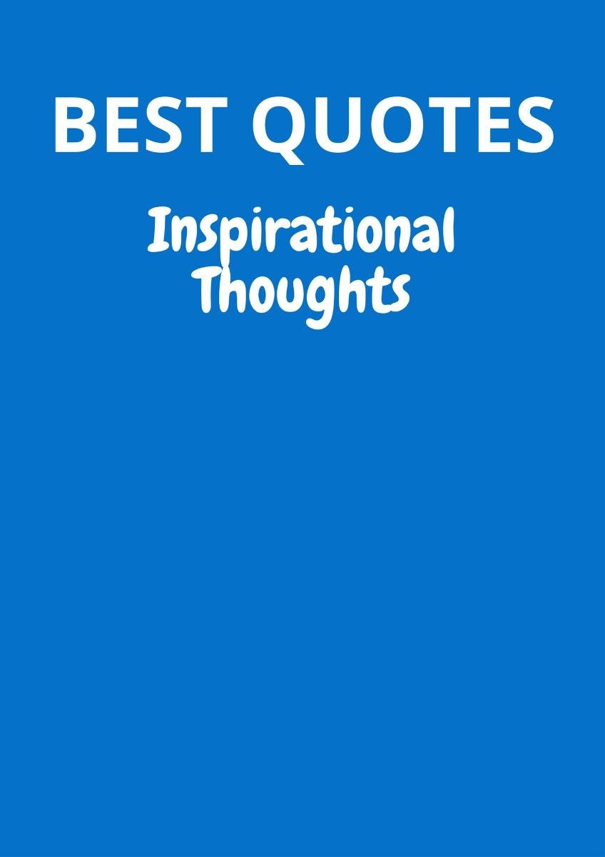 Best Quotes: Inspirational Thoughts okładka