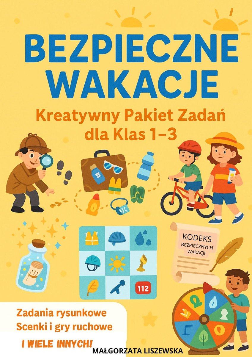 Bezpieczne Wakacje. Pakiet zadań dla dzieci 6–10 lat cover