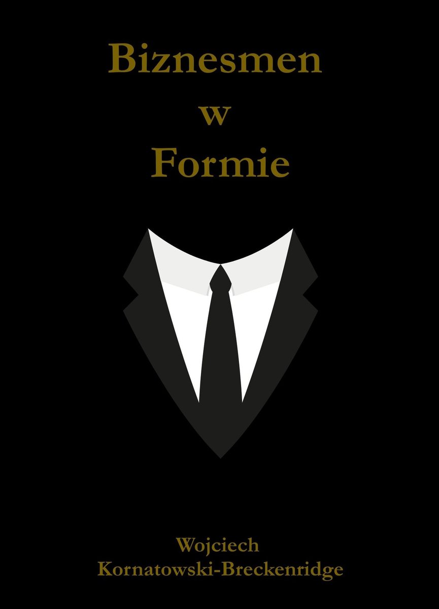Biznesmen w formie okładka