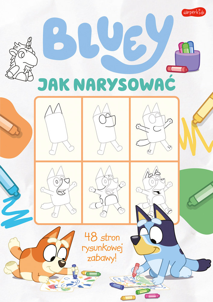 Bluey. Jak narysować okładka