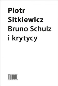 Bruno Schulz i krytycy okładka