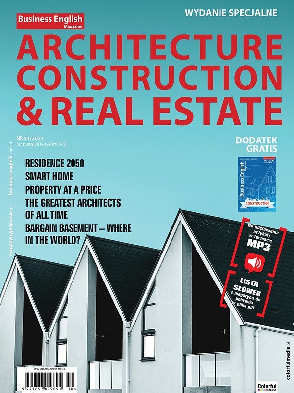 Business English Magazine Architecture Construction & Real Estate - Architektura okładka