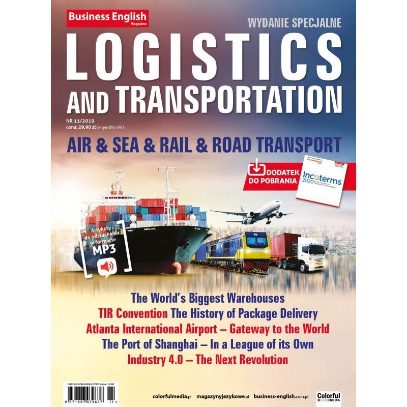 Business English Magazine. Logistyka i Transport okładka