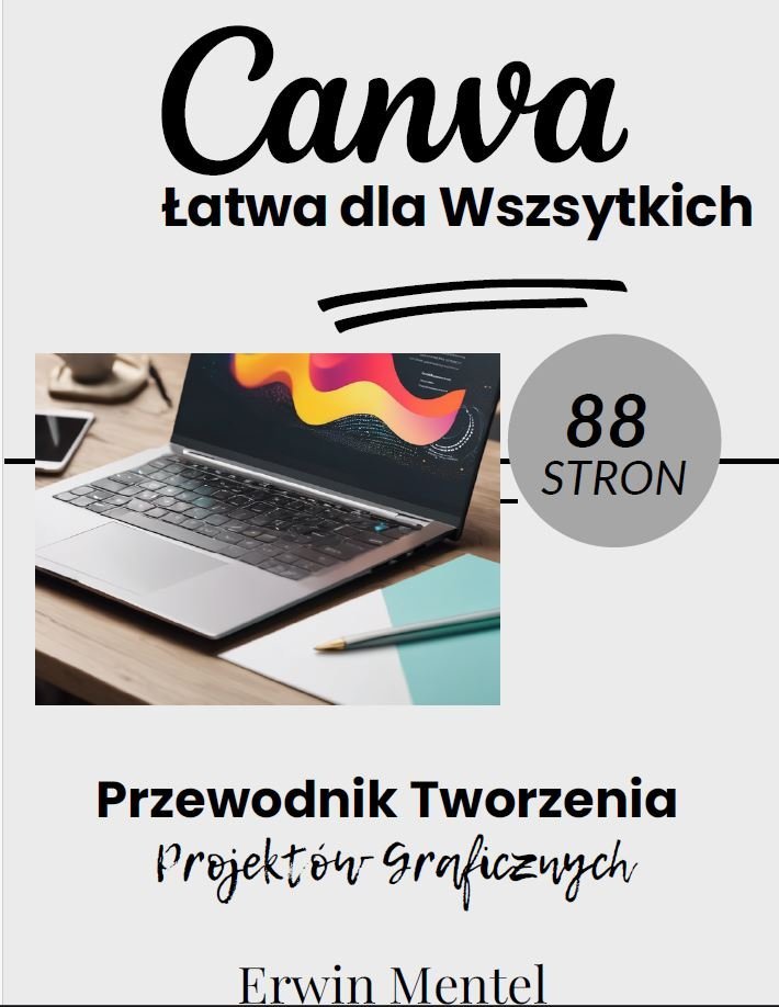 CANVA. Łatwa dla wszystkich. Przewodnik tworzenia projektów graficznych okładka