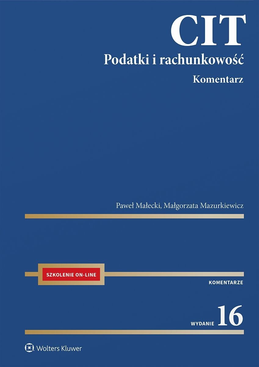 CIT. Komentarz. Podatki i rachunkowość - ebook EPUB okładka