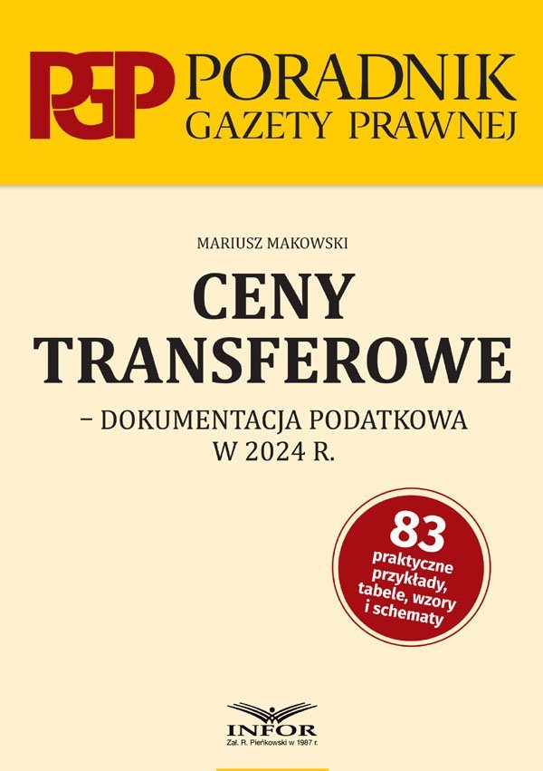 Ceny transferowe - dokumentacja podatkowa w 2024 r. okładka