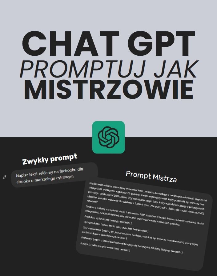 ChatGPT Promptuj jak mistrzowie okładka