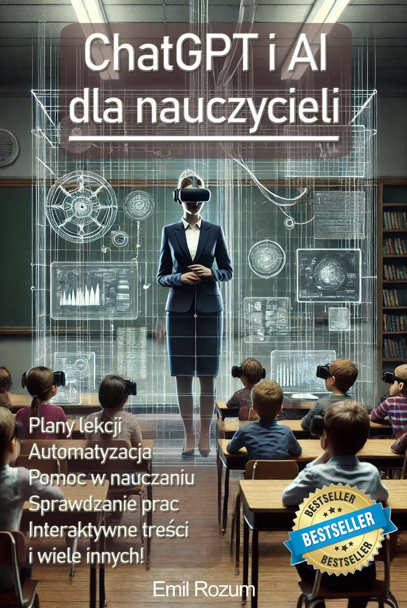 ChatGPT i AI dla nauczycieli. Sztuczna Inteligencja w edukacji okładka