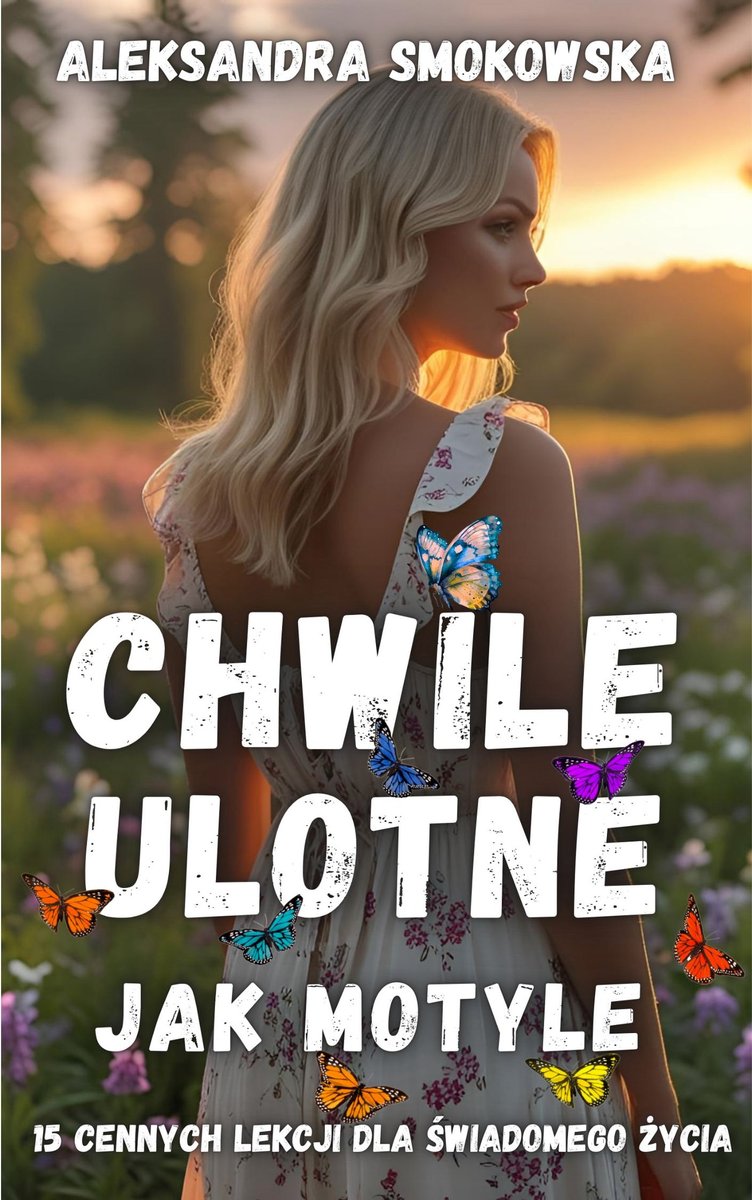 Chwile ulotne jak motyle. 15 cennych lekcji dla świadomego życia - ebook PDF okładka