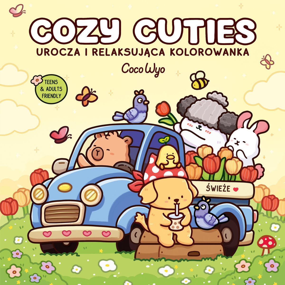 Cozy Cuties. Urocza i relaksująca kolorowanka okładka