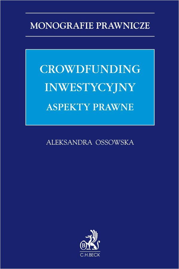 Crowdfunding inwestycyjny. Aspekty prawne okładka