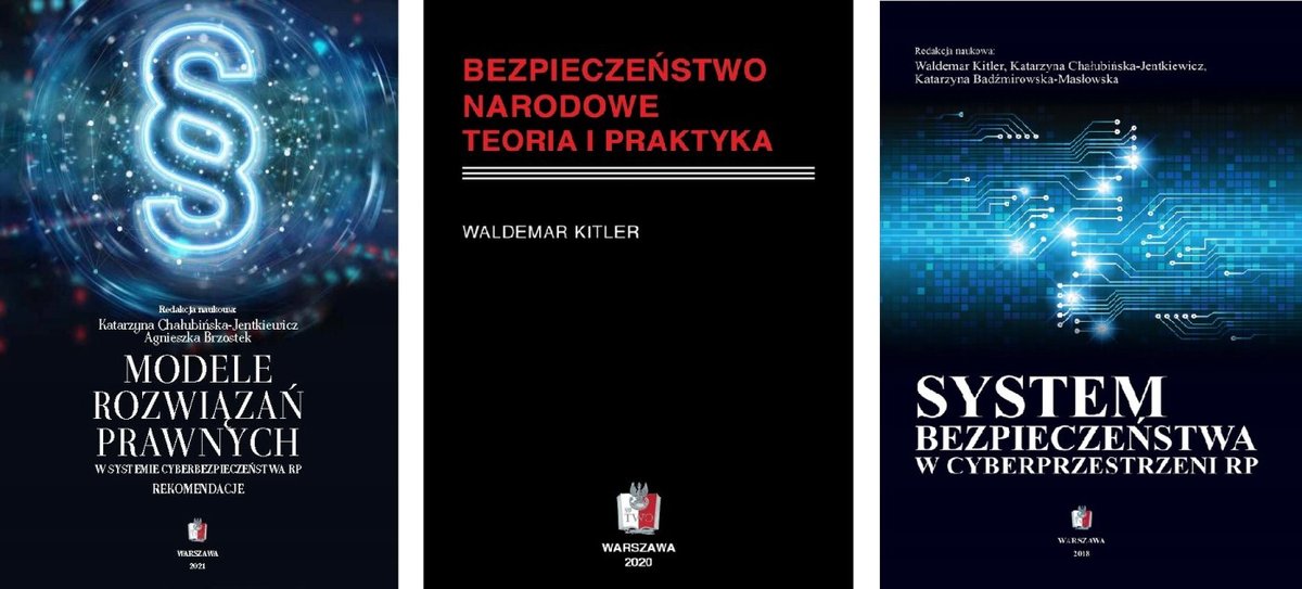 Cyberbezpieczeństwo jako filar bezpieczeństwa narodowego. Pakiet 3 książki okładka