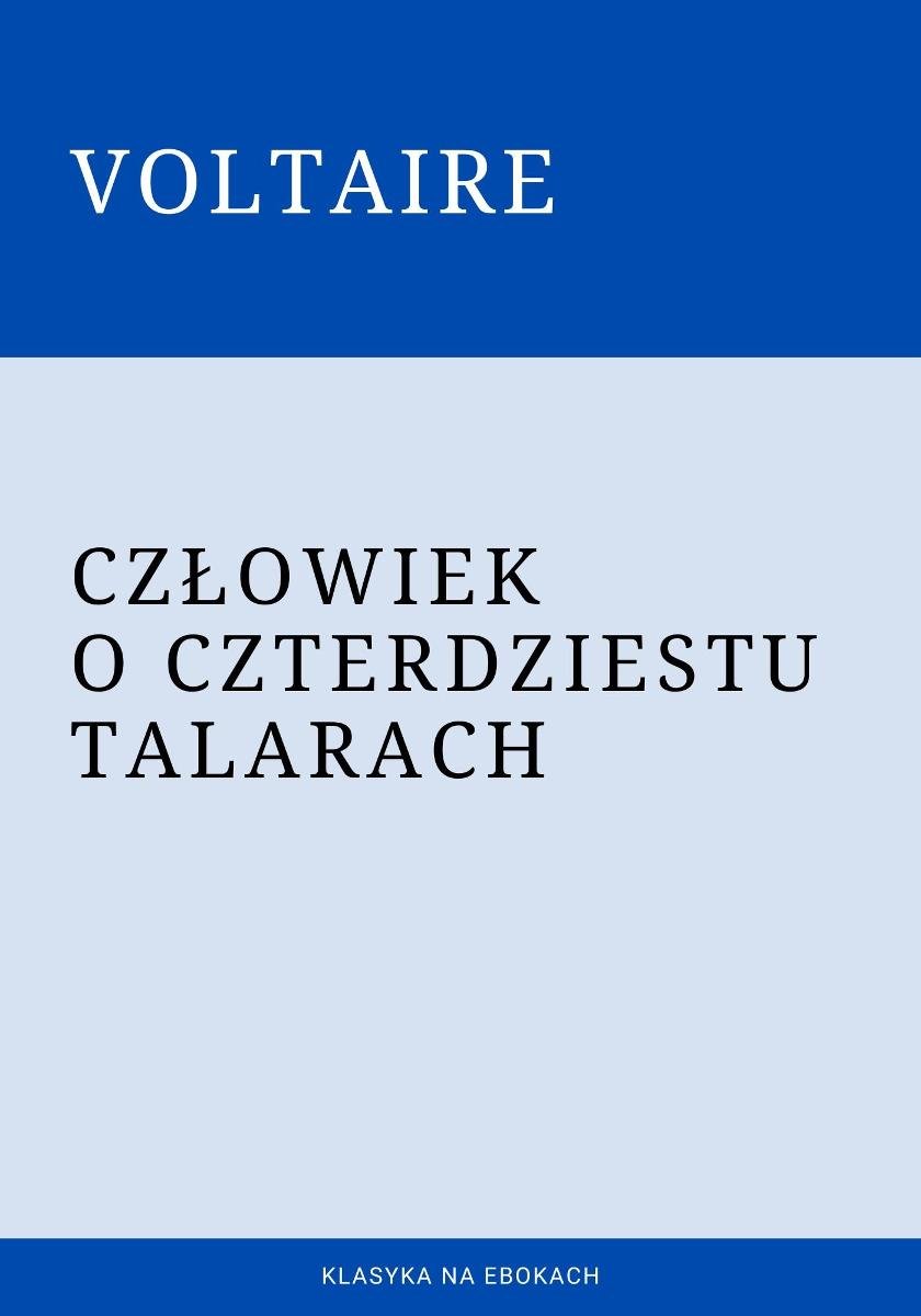 Człowiek o czterdziestu talarach okładka