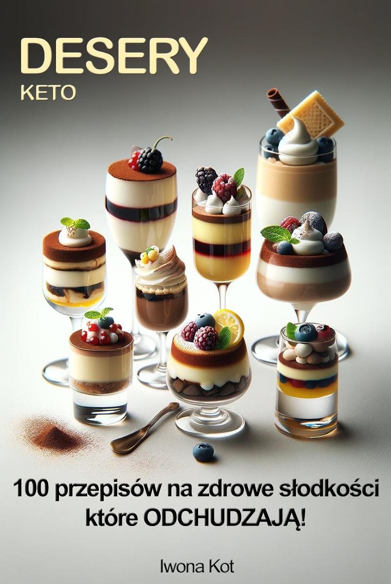 Desery Keto. 100 przepisów na zdrowe słodkości które odchudzają okładka