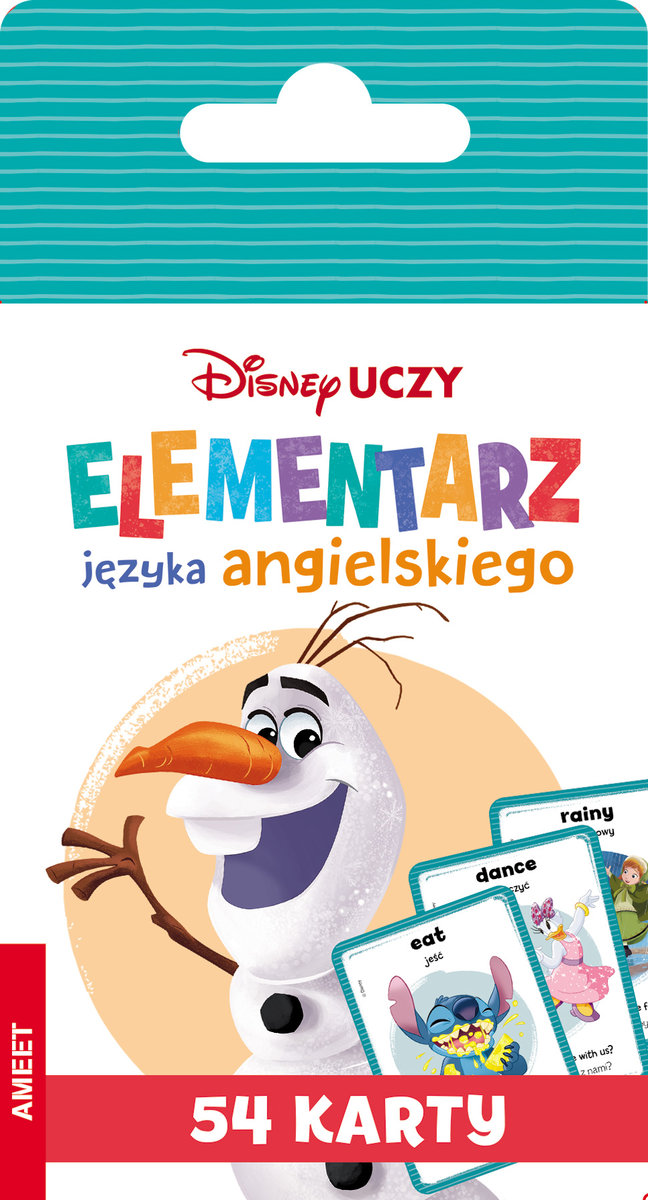 Disney Uczy. Elementarz języka angielskiego. Karty okładka