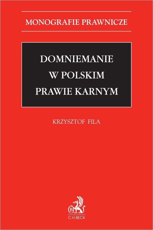 Domniemanie w polskim prawie karnym okładka