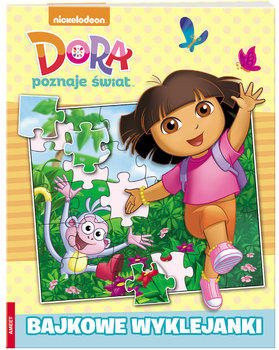 Dora poznaje świat. Bajkowe wyklejaknki okładka
