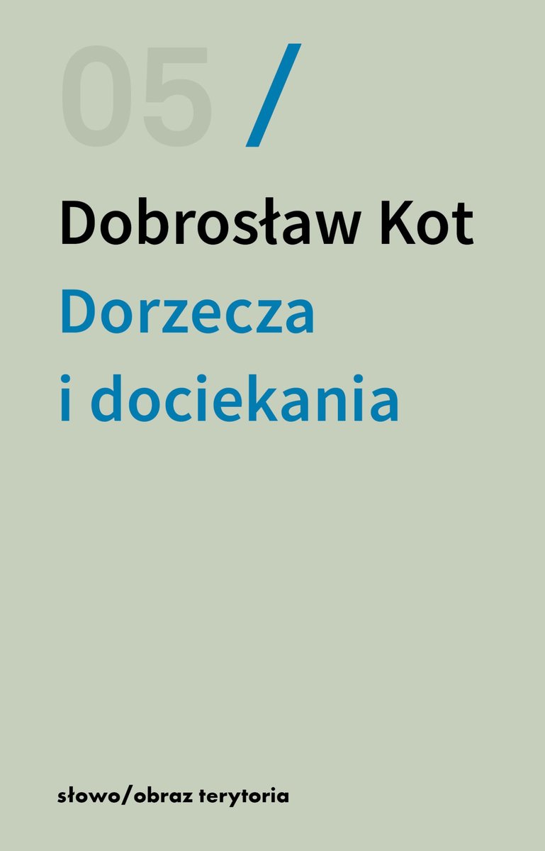 Dorzecza i dociekania okładka