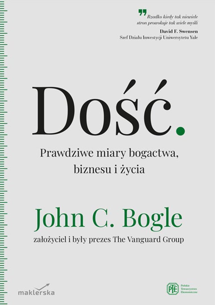 Dość. Prawdziwe miary bogactwa, biznesu i życia - ebook EPUB okładka