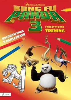 Dream Works. Kung Fu Panda 3. Fantastyczny trening. Kolorowanka z naklejkami okładka