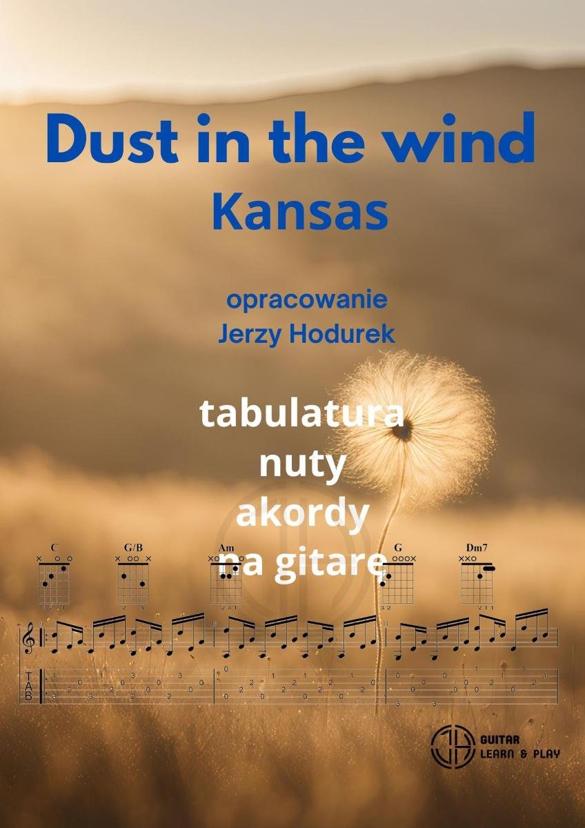 Dust in the wind Kansas. Tabulatura, nuty, akordy na gitarę okładka