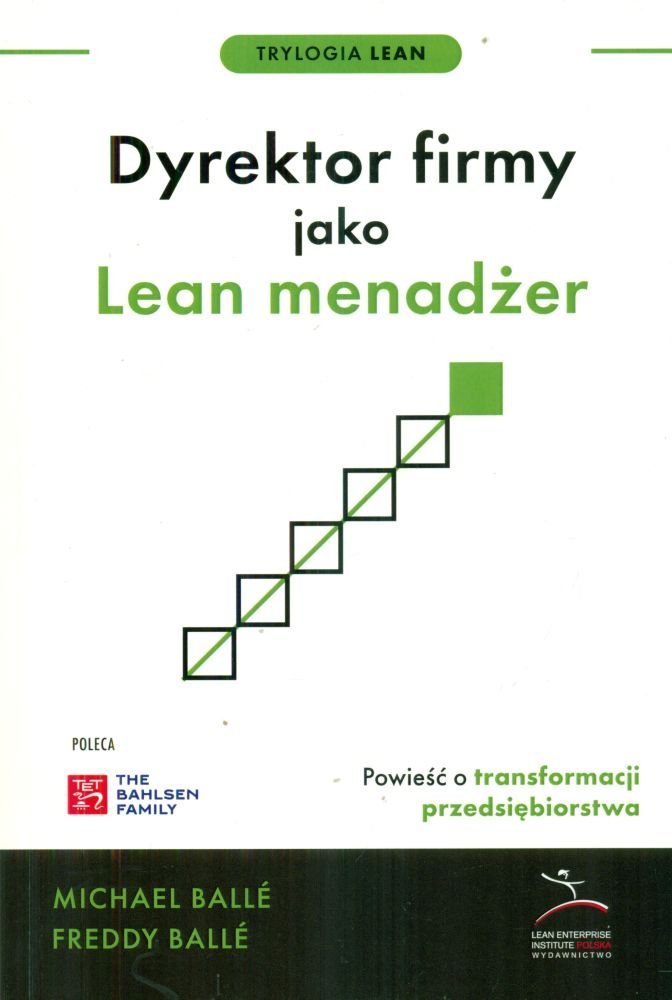 Dyrektor firmy jako Lean menadżer okładka