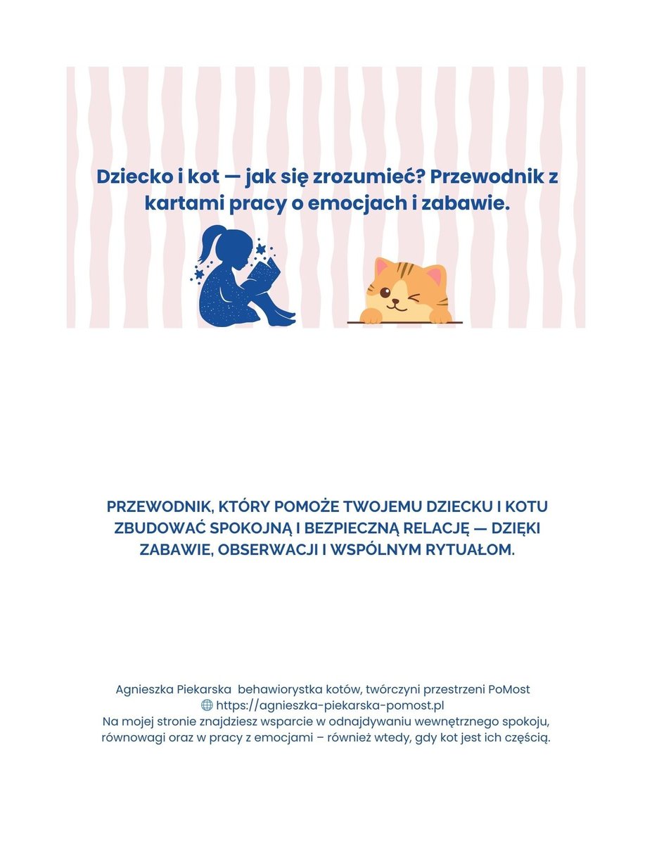 Dziecko i kot — jak się zrozumieć? Przewodnik z kartami pracy o emocjach i zabawie okładka