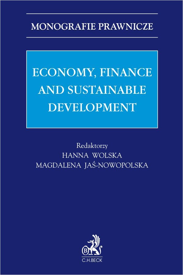 Economy finance and sustainable development okładka