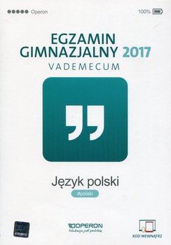 Egzamin gimnazjalny 2017. Język polski. Vademecum okładka