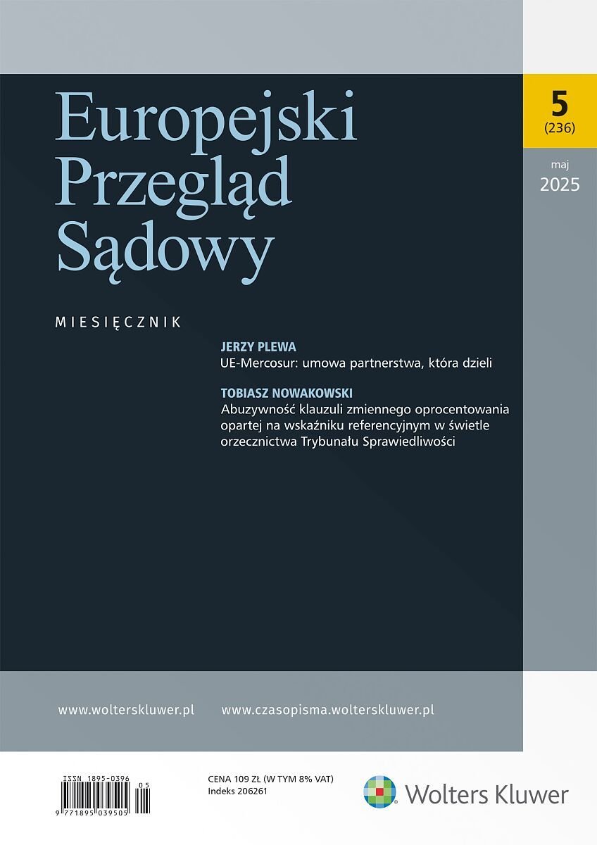 Europejski Przegląd Sądowy. Numer 5/2025 okładka