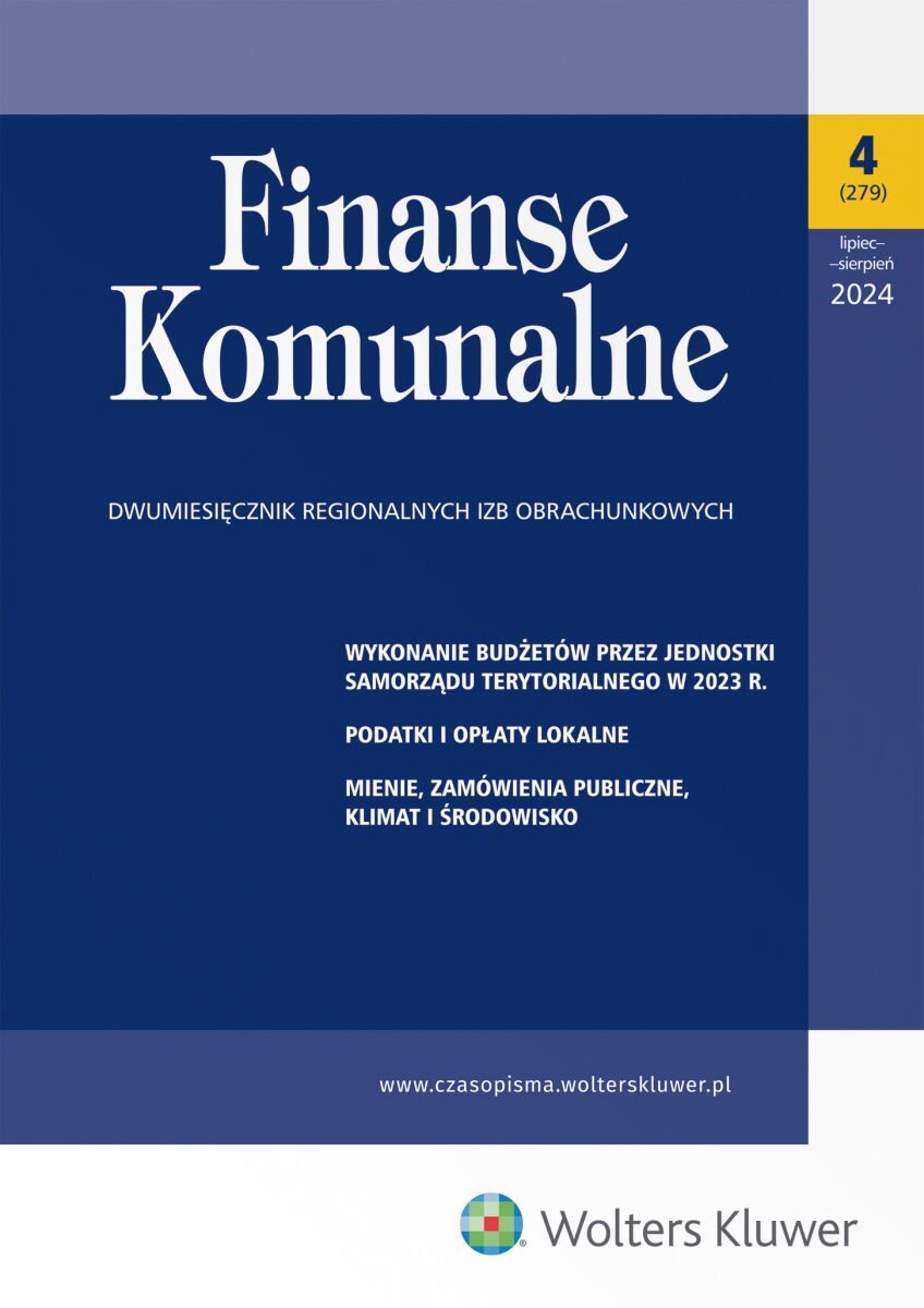 Finanse Komunalne. Nr 4/2024 - ebook pdf okładka