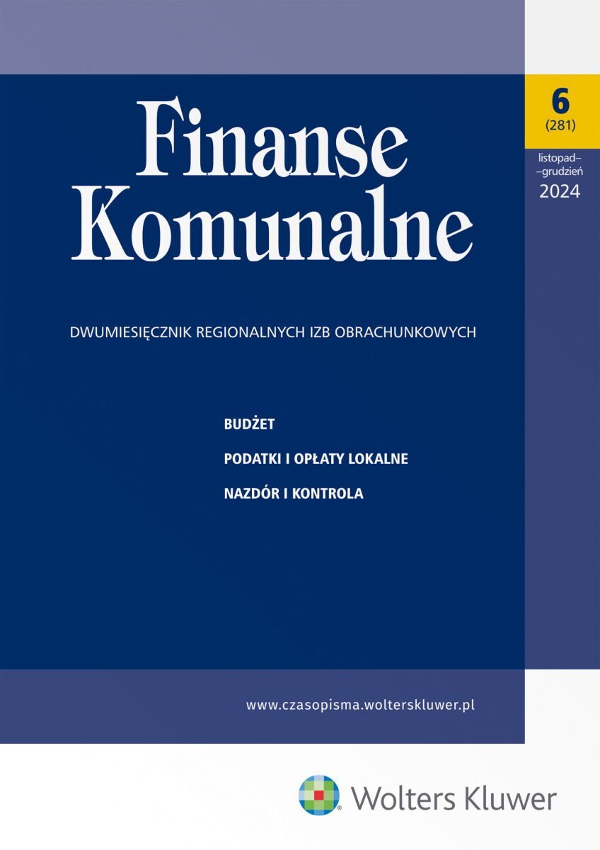 Finanse Komunalne. Nr 6/2024 okładka