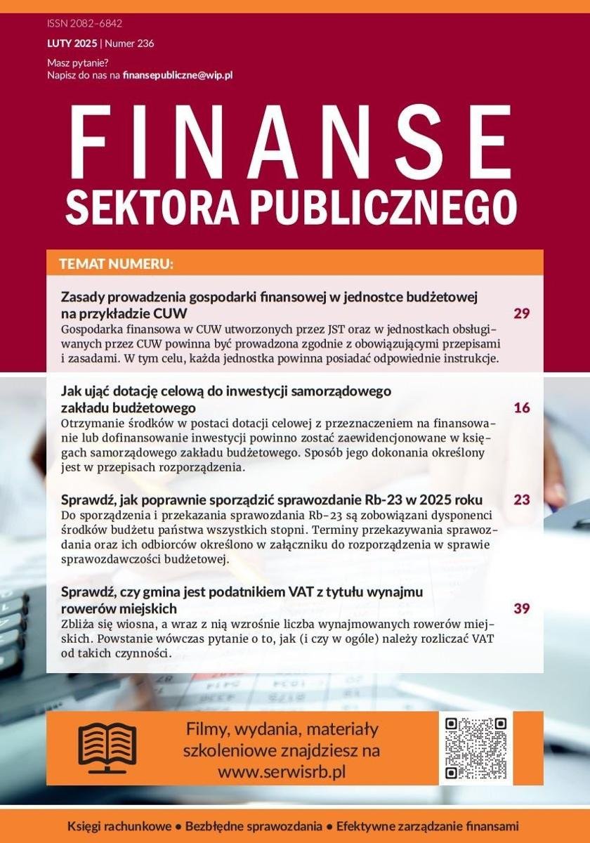 Finanse Sektora publicznego nr 236 okładka