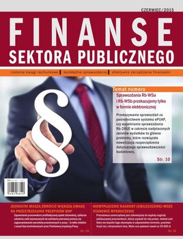 Finanse sektora publicznego. Czerwiec 2015 r. okładka