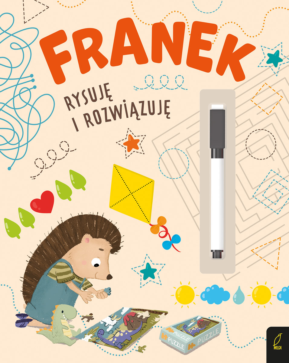 Franek rysuję i rozwiązuję. Jeżyk Franek okładka